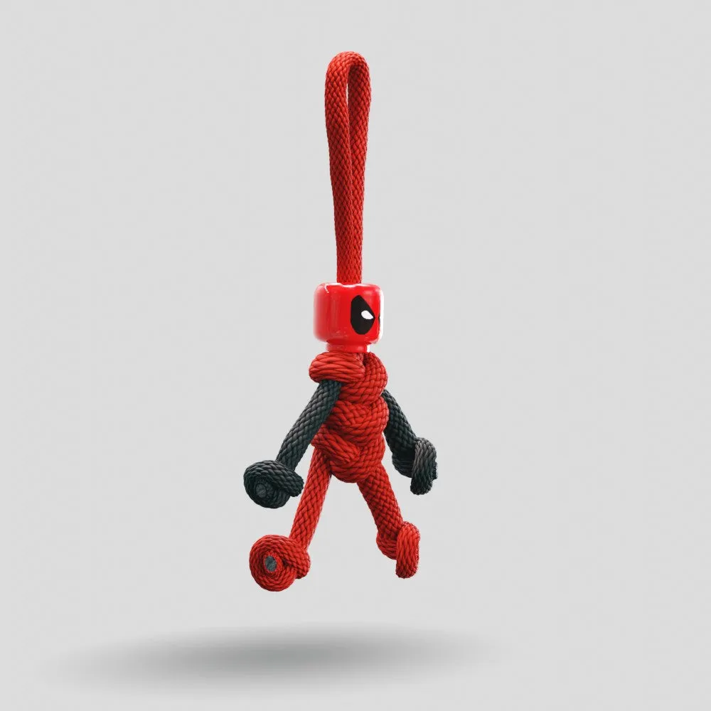 Deadpool Paracord Buddy Keychain