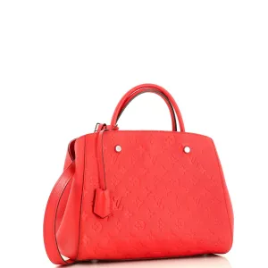 Designer Montaigne Handbag Monogram Empreinte Leather MM