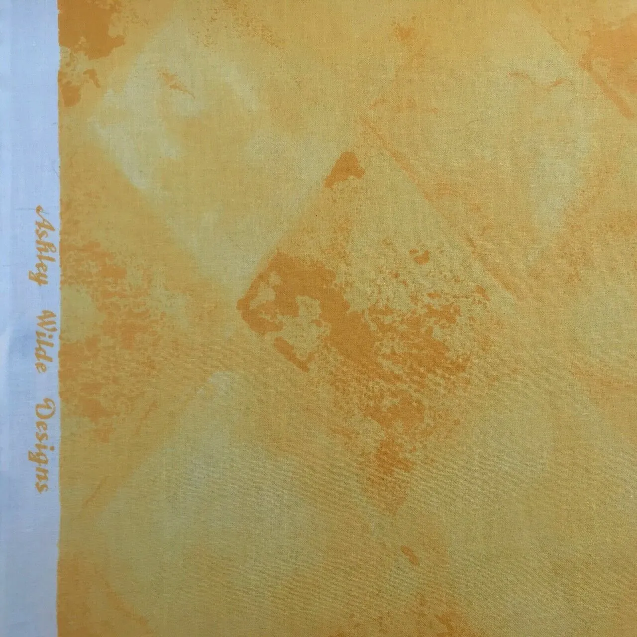 Diamonds Ashley Wilde Vintage Cotton Fabric, Yellow