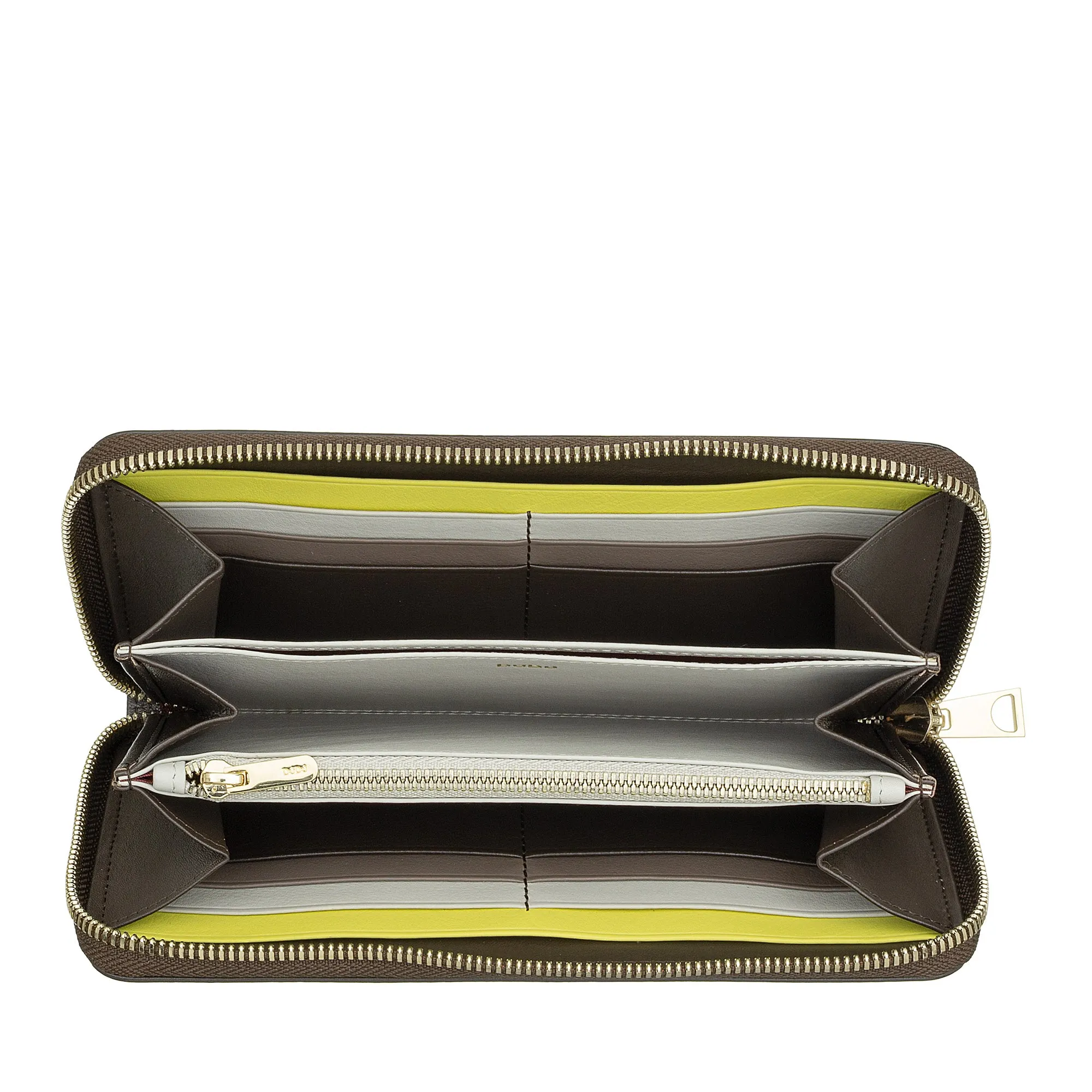 DUDU WOMEN'S WOMEN'S GREAT RFID of Vera Colorful Leather Zip Around