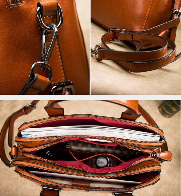 Elegant Leather Women's Crossbody Bag - Effortless Style & Versatility