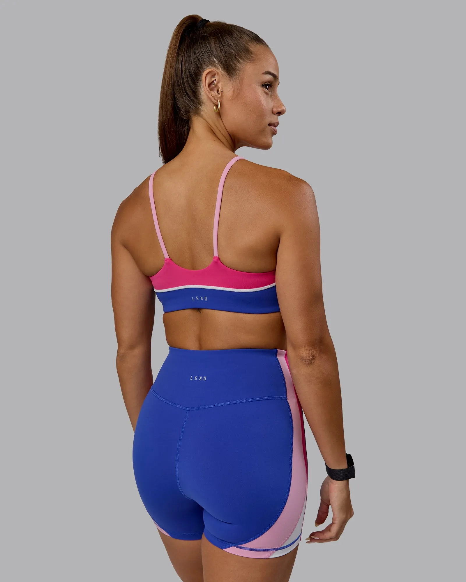 Embrace Sports Bra - Power Cobalt-Fuchsia Pink