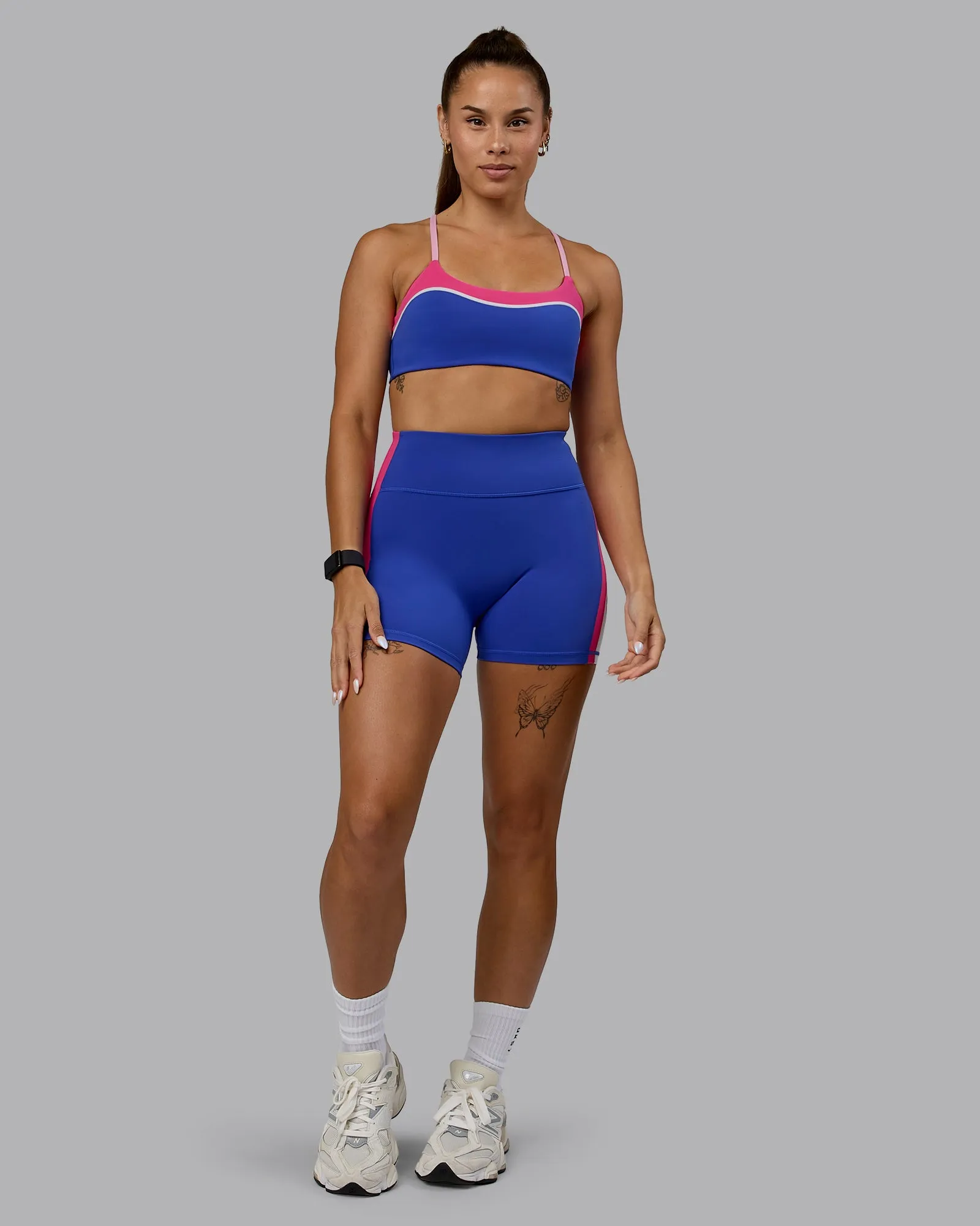 Embrace Sports Bra - Power Cobalt-Fuchsia Pink