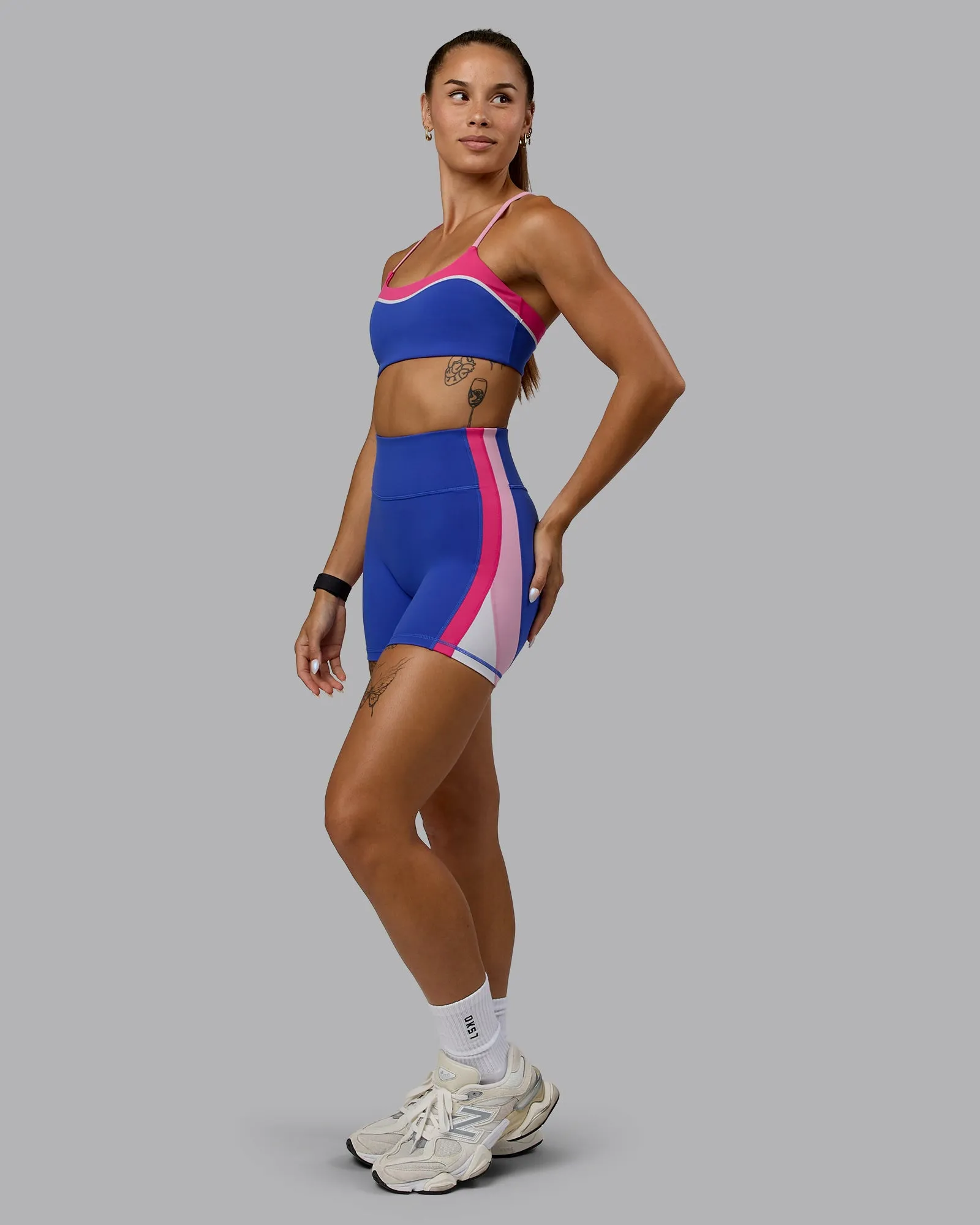 Embrace Sports Bra - Power Cobalt-Fuchsia Pink