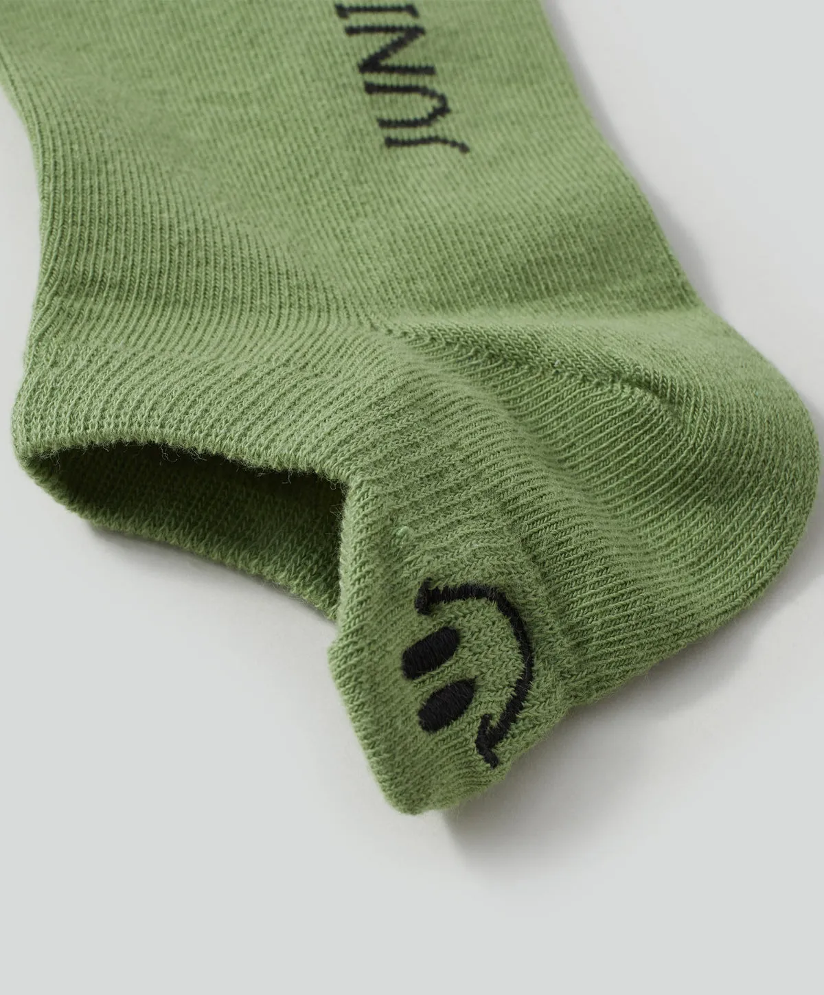 Energized Junior Ankle Socks with Smiley Face