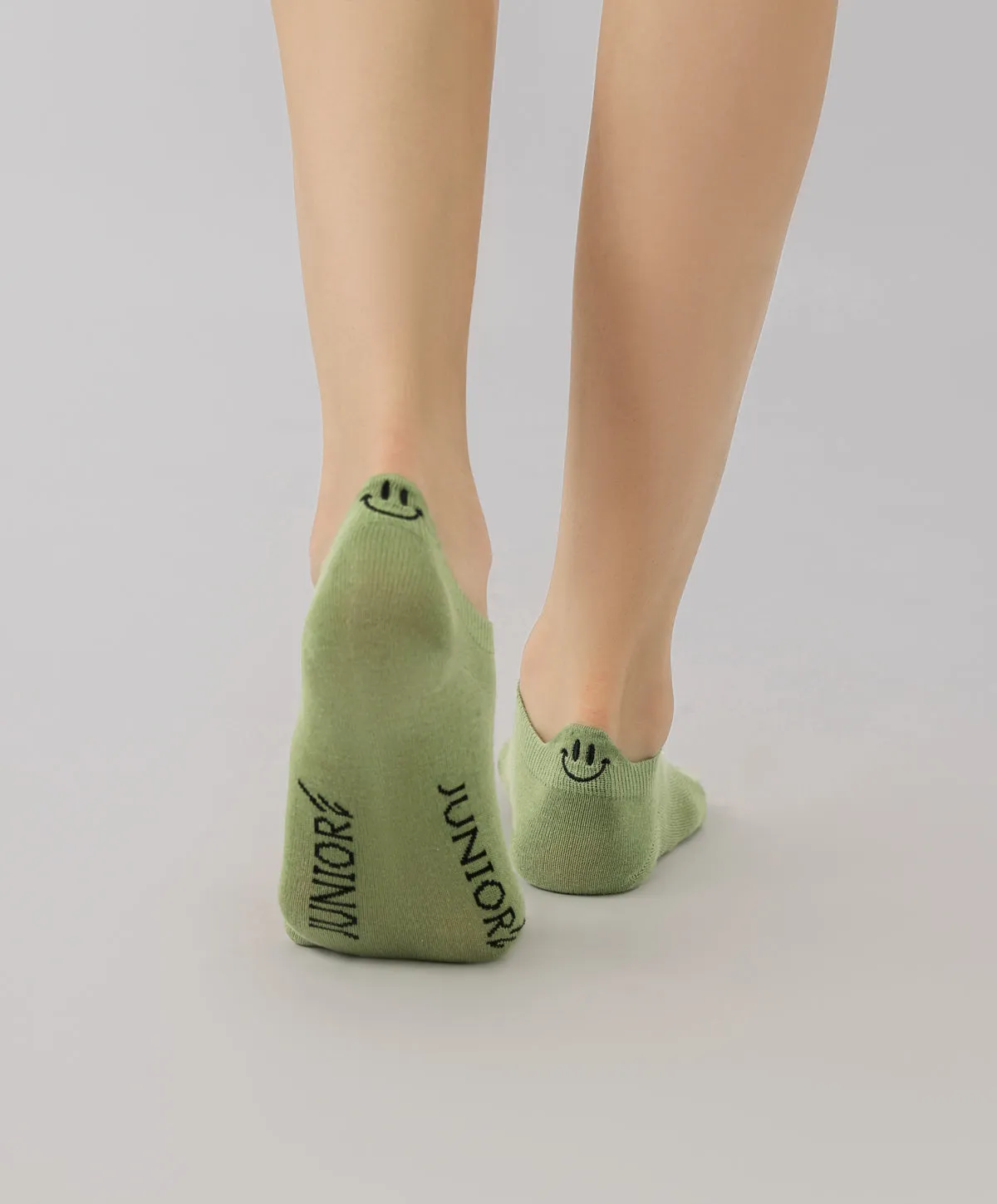 Energized Junior Ankle Socks with Smiley Face