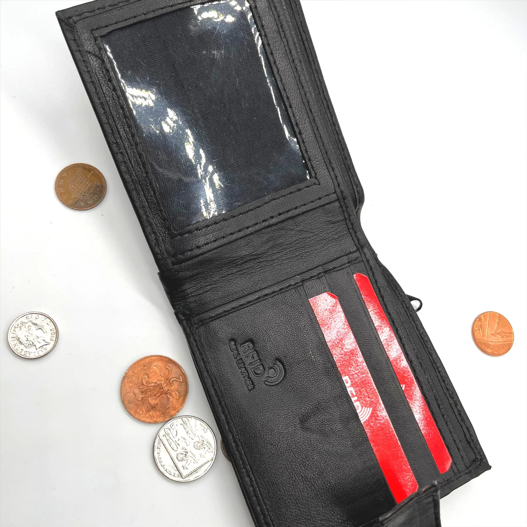 Englander Leather Mens Plain Wallet