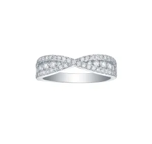 Essentials 0.73ct Bypass Band <br> R-00267WHT