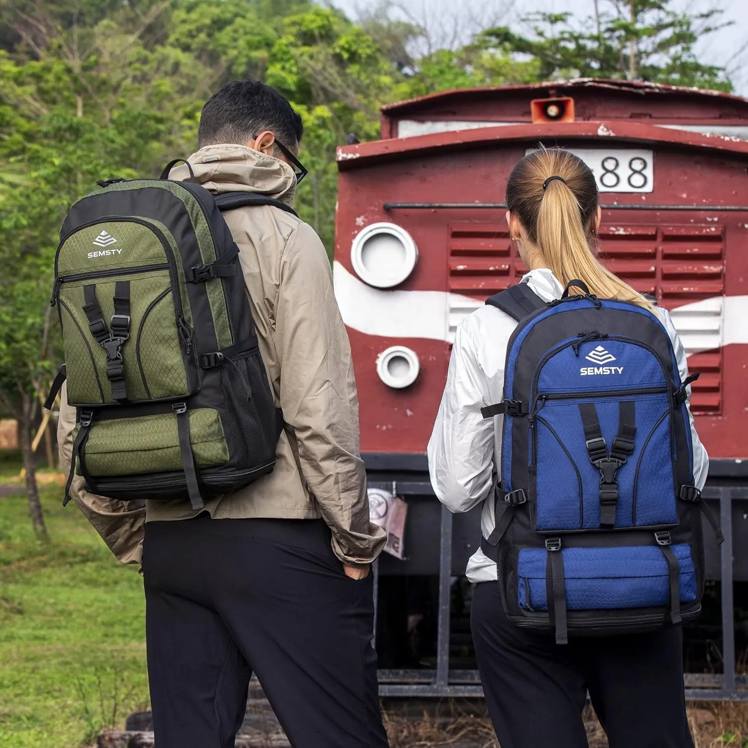 expandable 30L/40L/50L hiking backpack for travel & outdoor