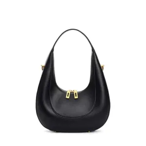 Fallon Shoulder Half moon Bag - Black