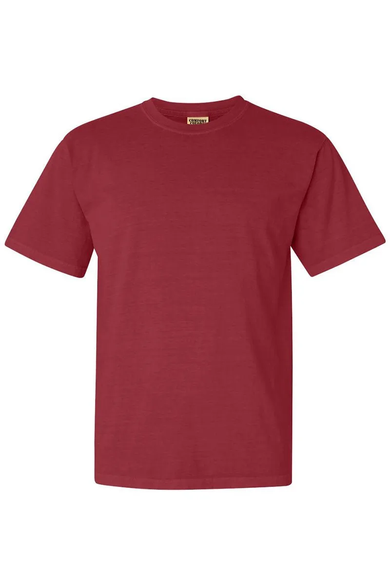 Faux Patchwork Red Bow Comfort Colors Adult Ring-Spun Cotton Tee