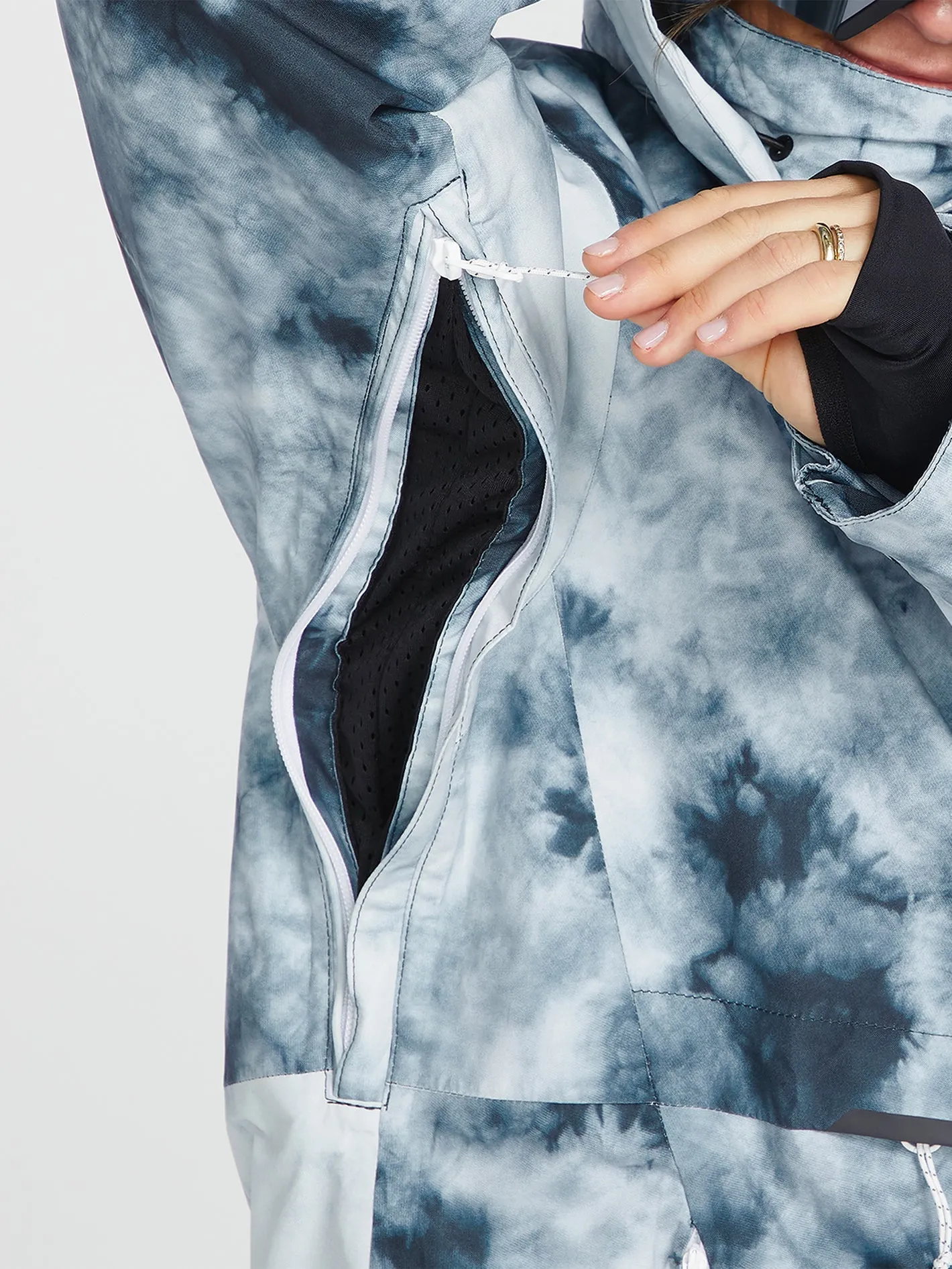 Fern Insulated Gore-Tex Pullover Jacket - Storm Tie-Dye