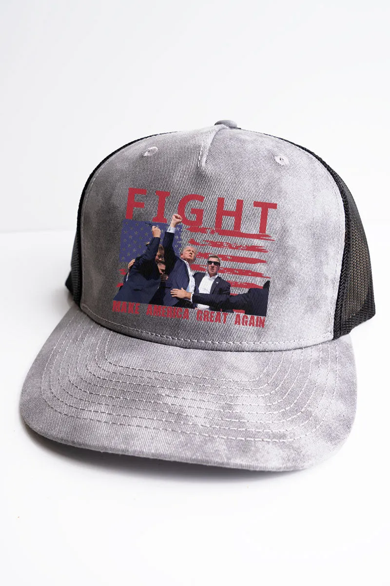 Fight Make America Great Again Foam Front Mesh Trucker Cap
