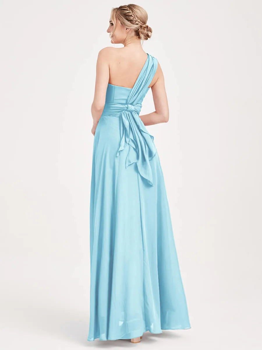 [Final Sale] Sky Blue Convertible Chiffon Bridesmaid Dress