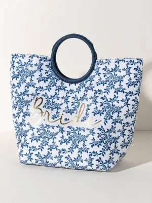 FIORENTINA "BRIDE" TOTE, BLUE: Blue