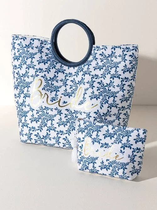 FIORENTINA "BRIDE" TOTE, BLUE: Blue
