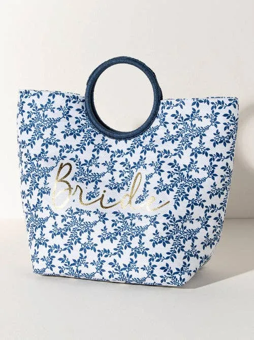 FIORENTINA "BRIDE" TOTE, BLUE: Blue