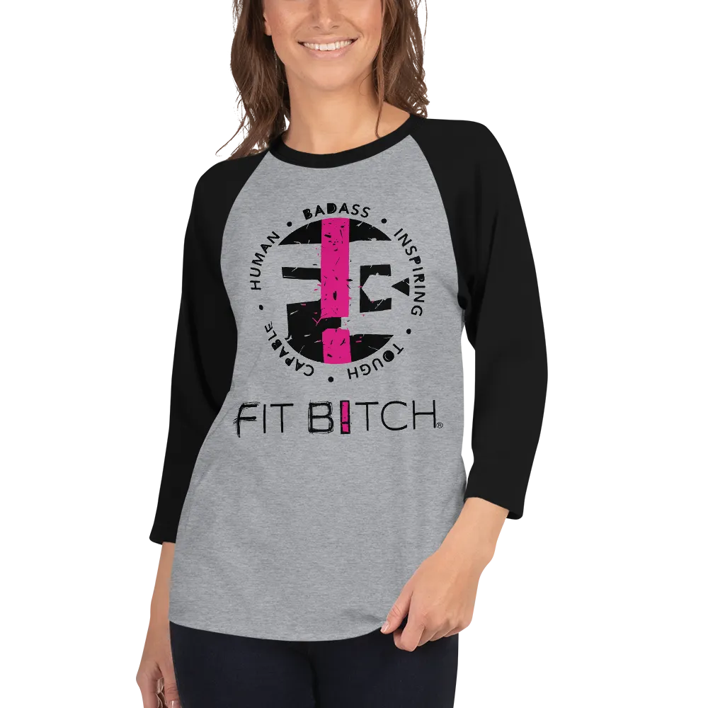 Fit Bitch - Unisex - Baseball T - Logo