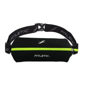 FITLETIC MINI SPORT BELT BLACK GREEN ZIP