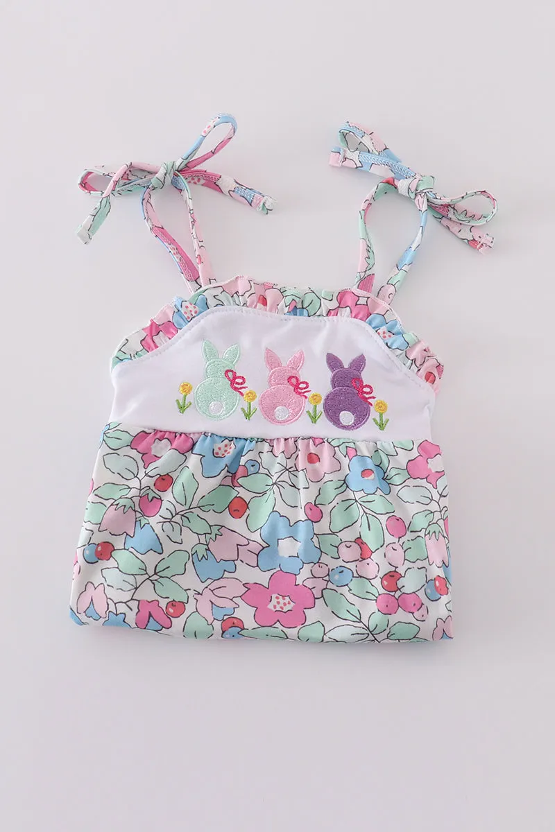 Floral Bunny Embroidery Bubble