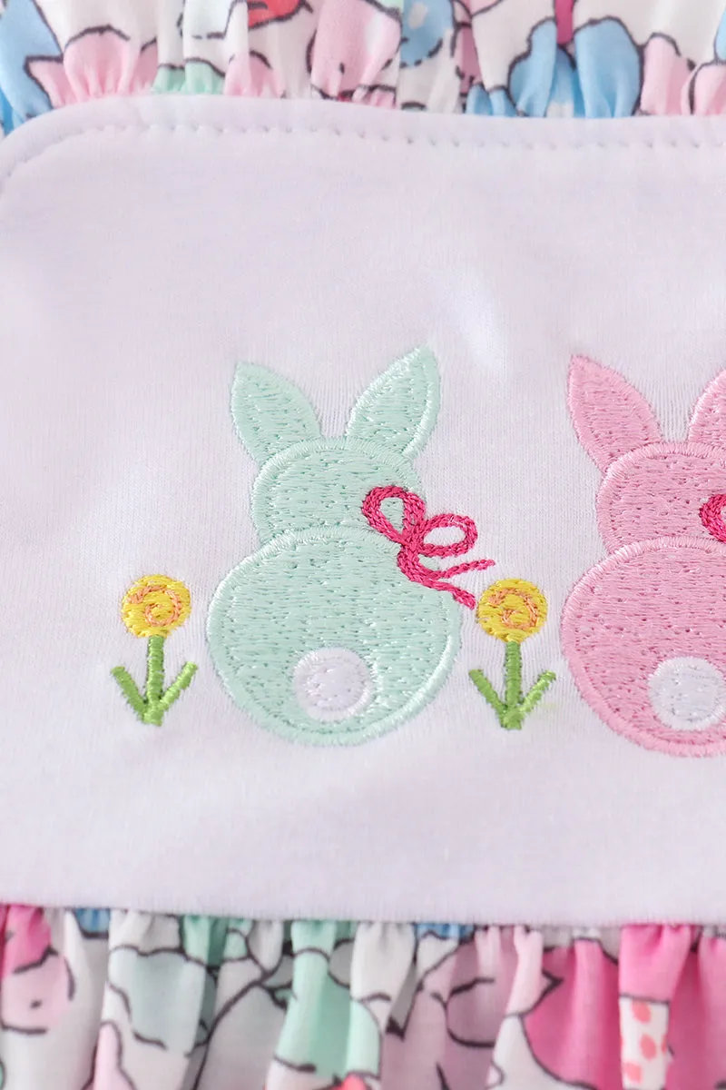 Floral Bunny Embroidery Dress