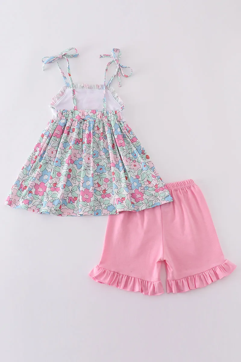 Floral Bunny Embroidery Set