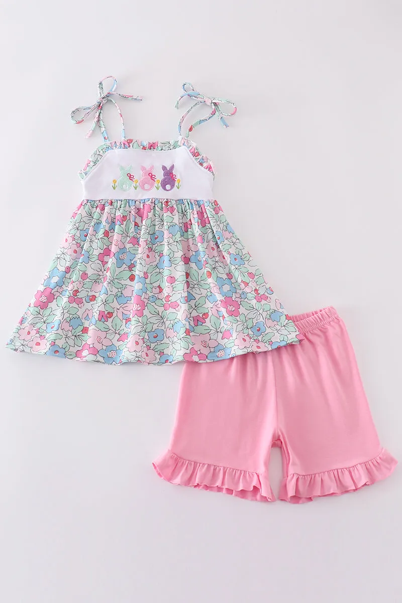 Floral Bunny Embroidery Set