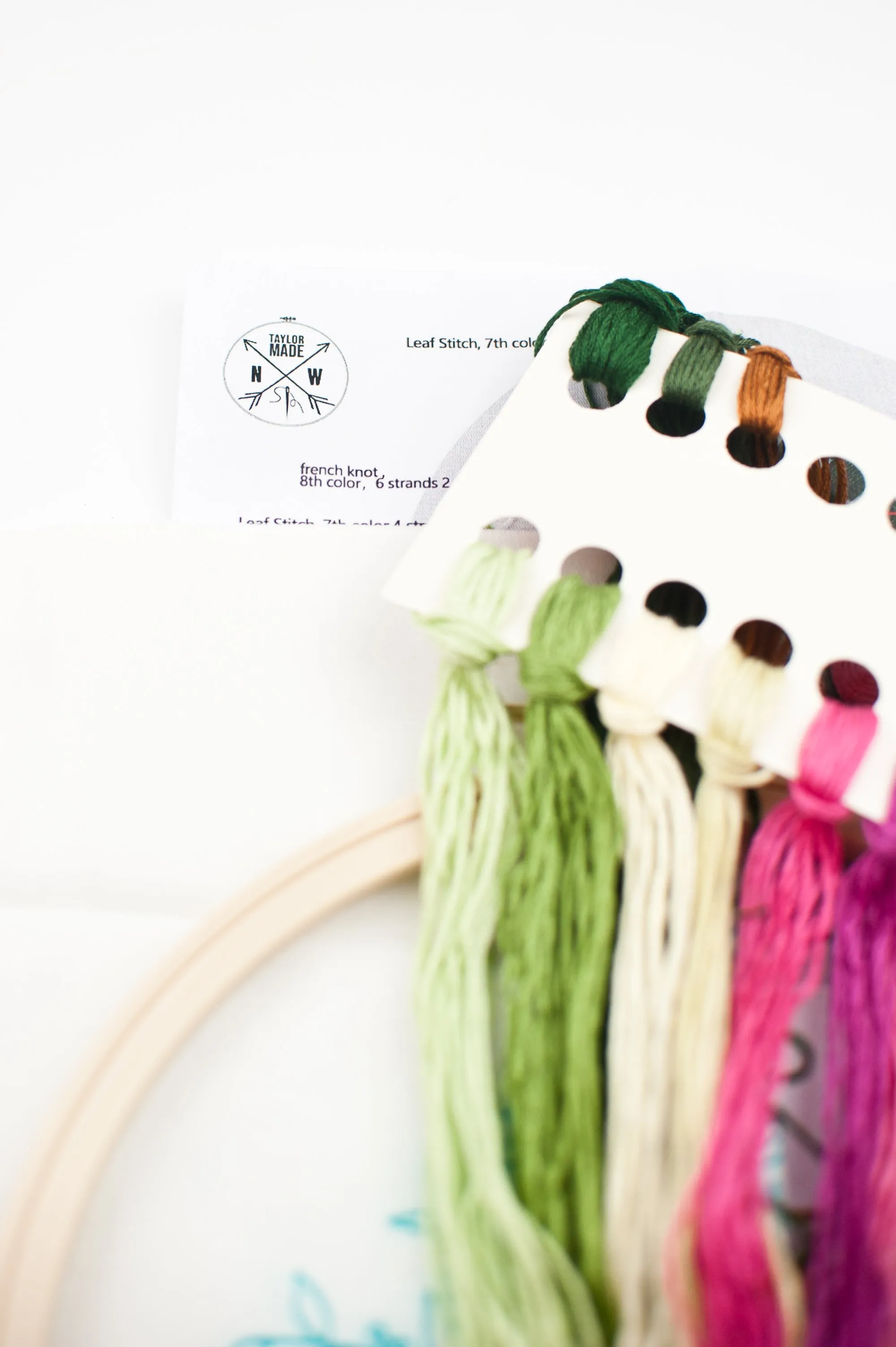 Floral Embroidery Kit "Monstera"