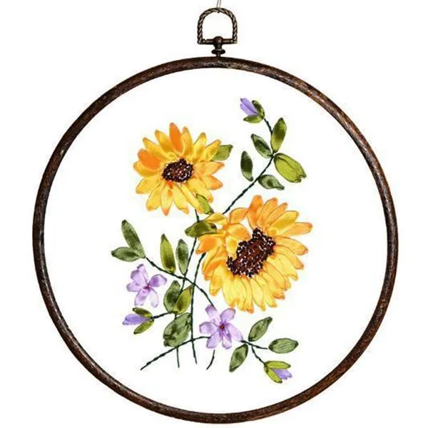 FLORAL EMBROIDERY KIT
