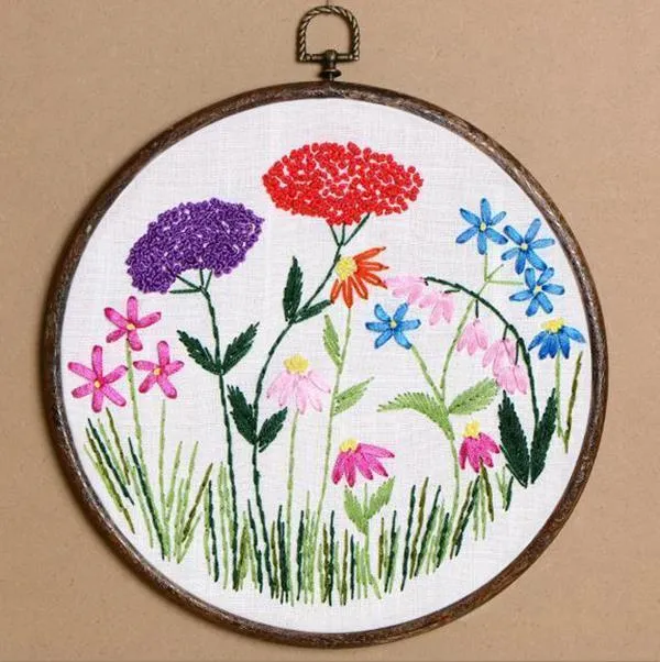 FLORAL EMBROIDERY KIT