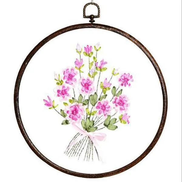 FLORAL EMBROIDERY KIT