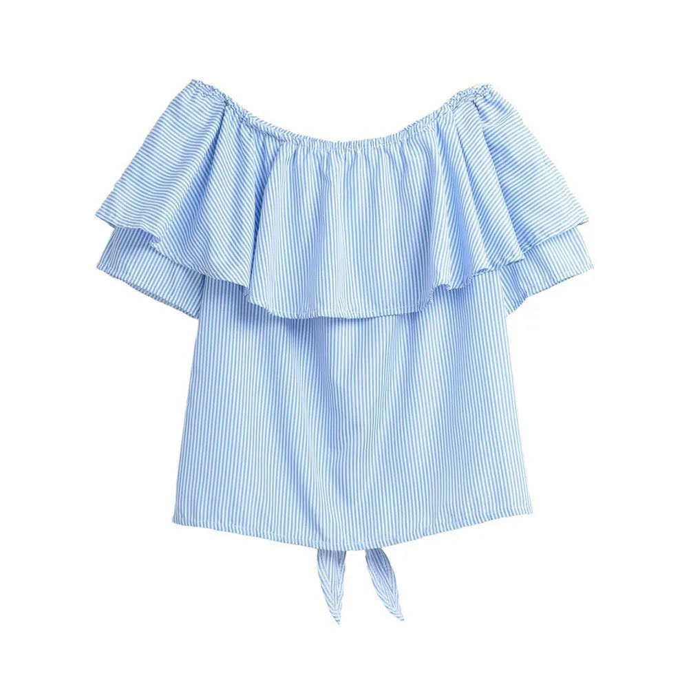 Floral Embroidery Off-Shoulder