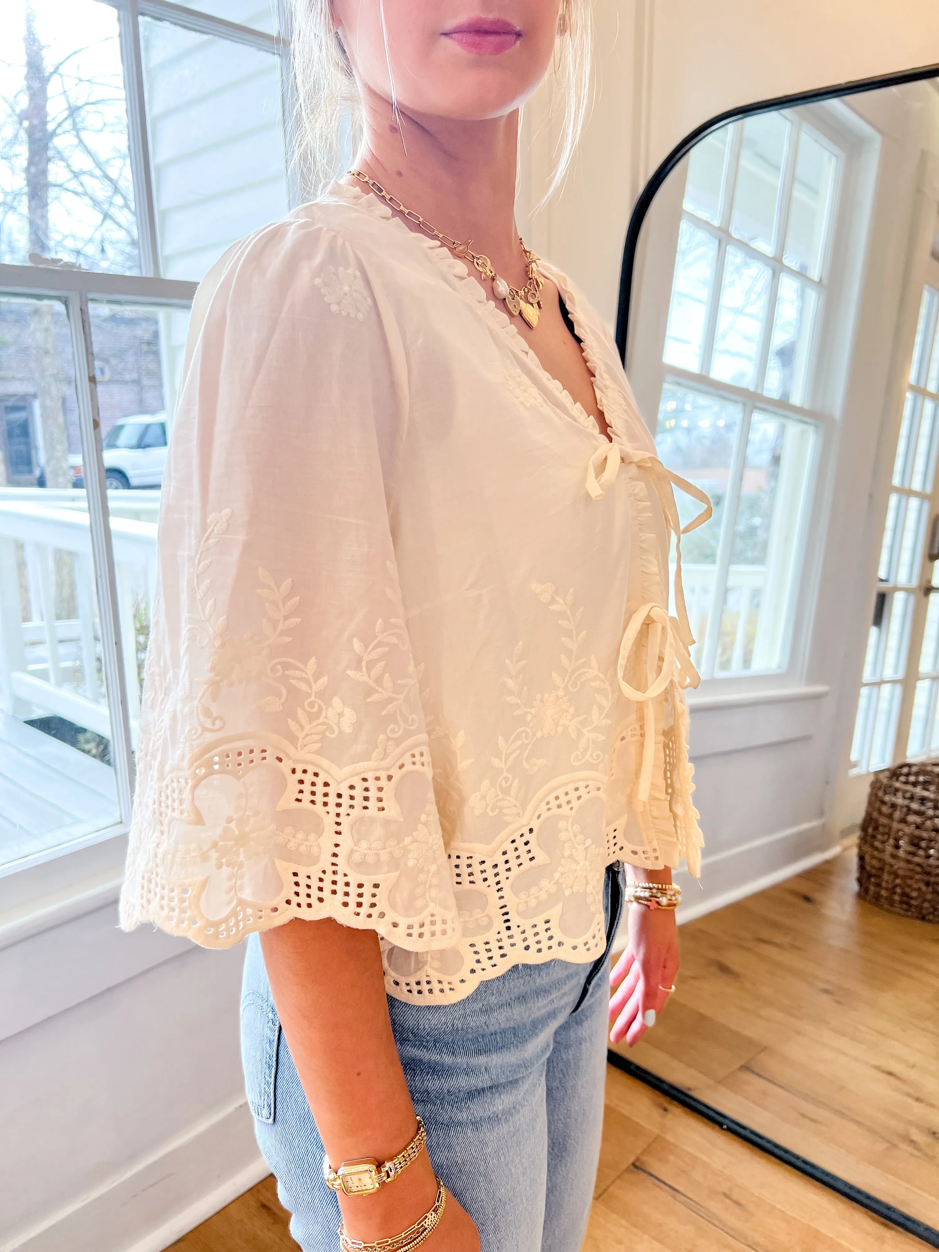 Florence Tie-Front Blouse