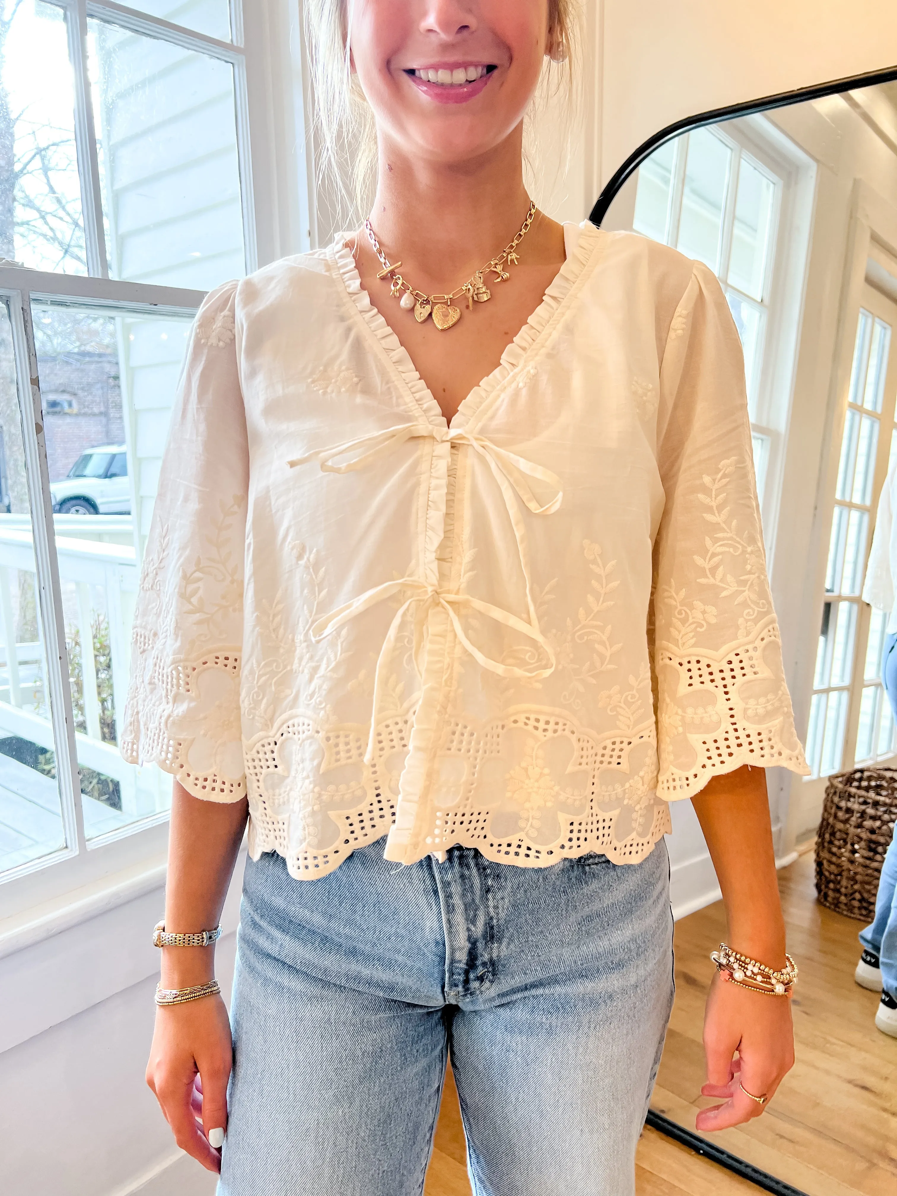 Florence Tie-Front Blouse