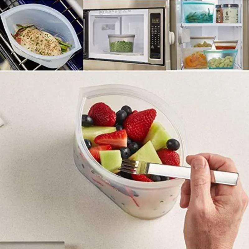 Food & Liquid Silicone Stand Up Zipper