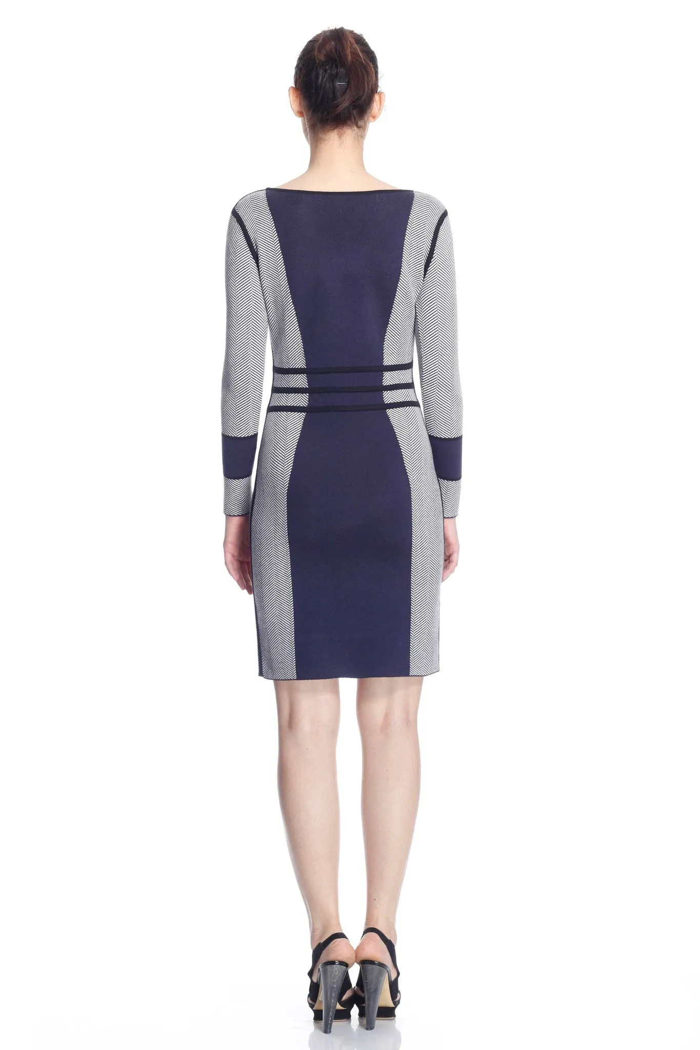 Franka Reversible Long Sleeve Knit-Dress