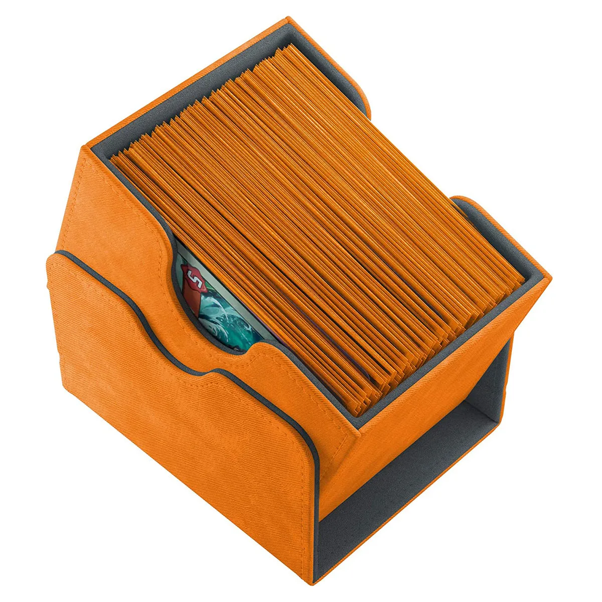 Gamegenic Sidekick 100  Convertible Orange Deck Box