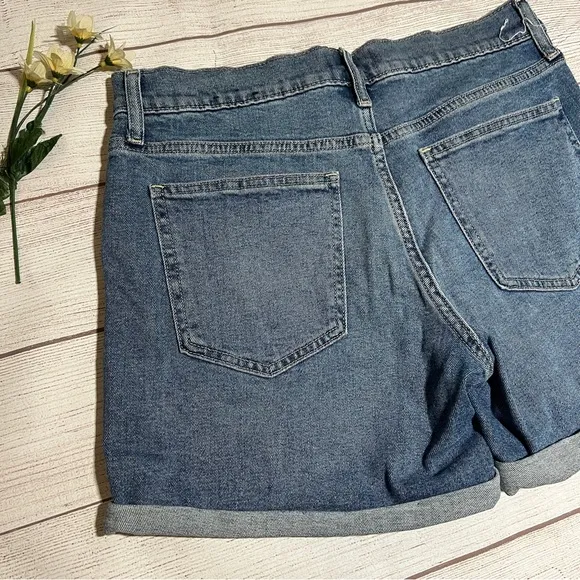 GAP Distressed Mid Rise Denim Short