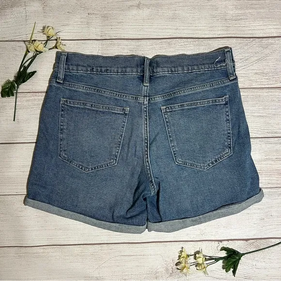 GAP Distressed Mid Rise Denim Short