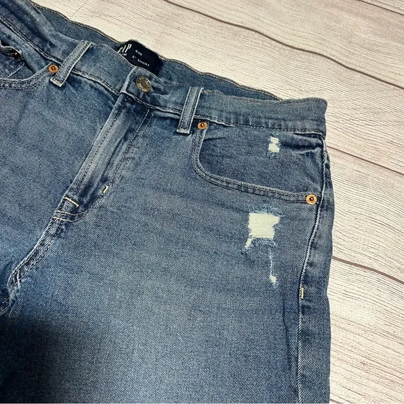 GAP Distressed Mid Rise Denim Short