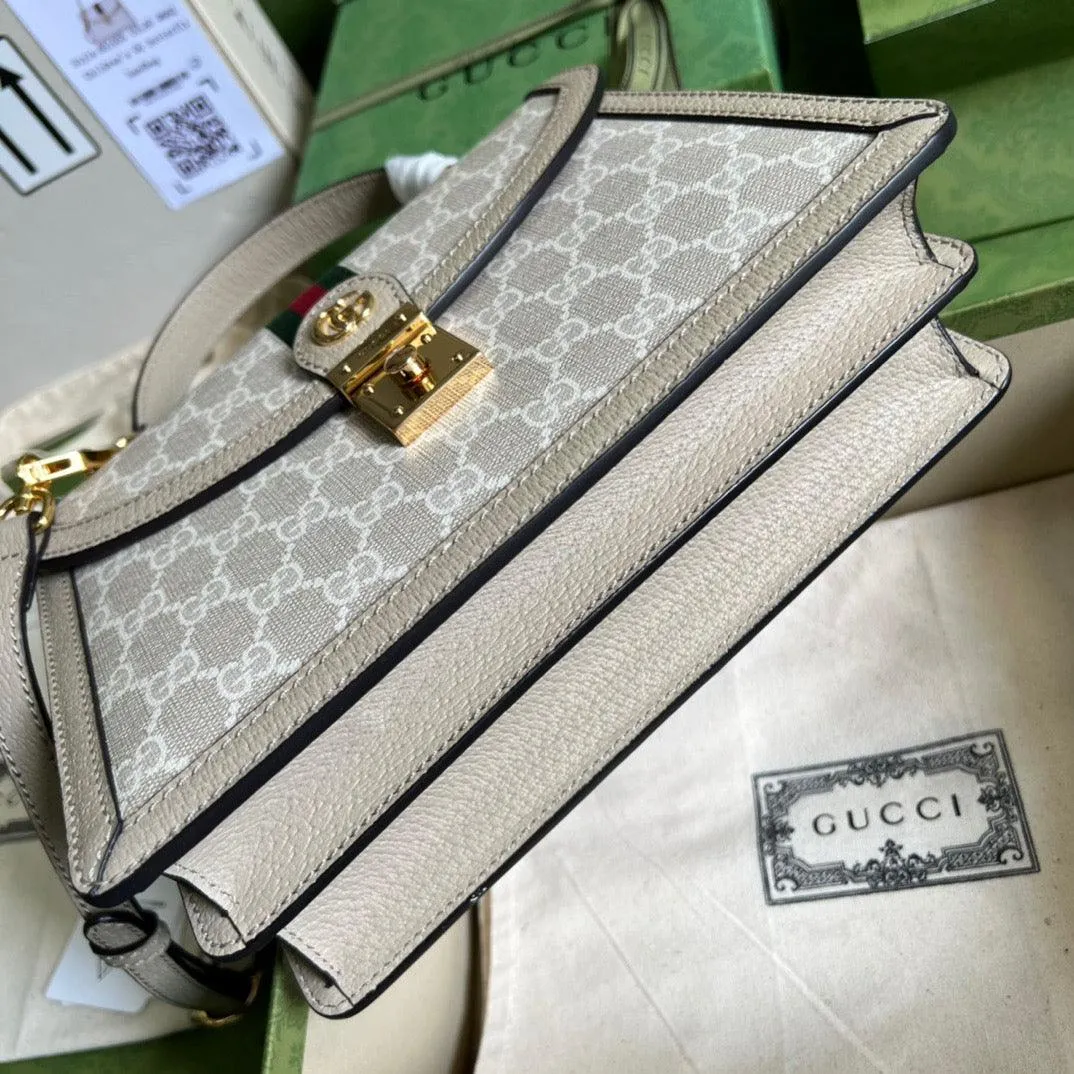 gg Ophidia Small gg Top Handle Bag Beige For Women, Women&#8217;s Bags 9.8in/25cm gg ‎651055 UULAG 9682