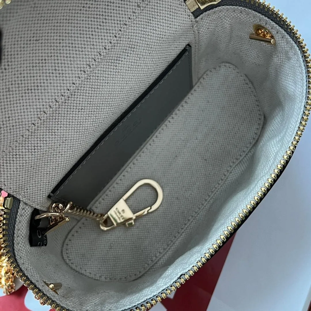 gg Quilted gg Mini Handbag Gray For Women, Women&#8217;s Bags 6.3in/16cm gg 723770 UM8IG 1275