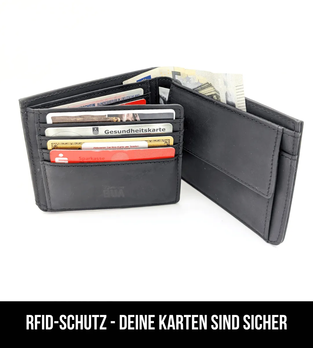 Gäidbeidl | Leder Schwarz Klappe Bayern