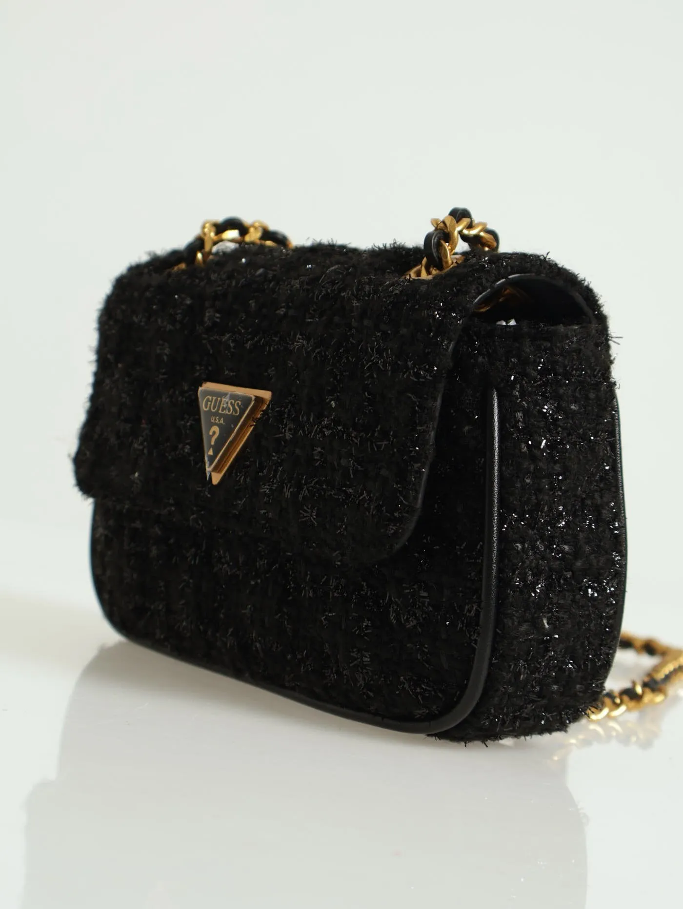 Giully Convertible X-Body Flap Bag - Black