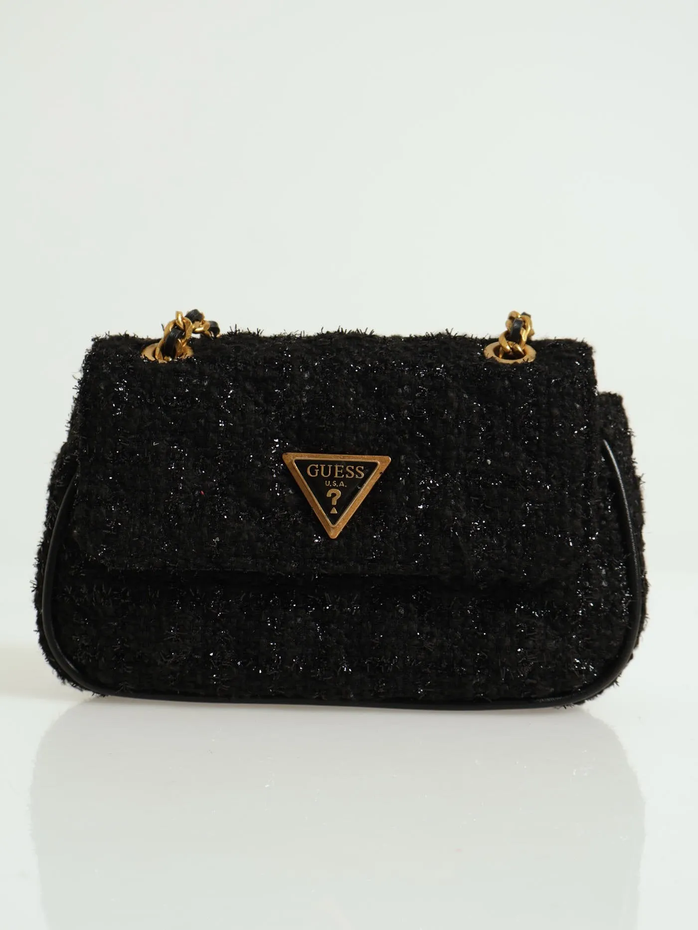 Giully Convertible X-Body Flap Bag - Black