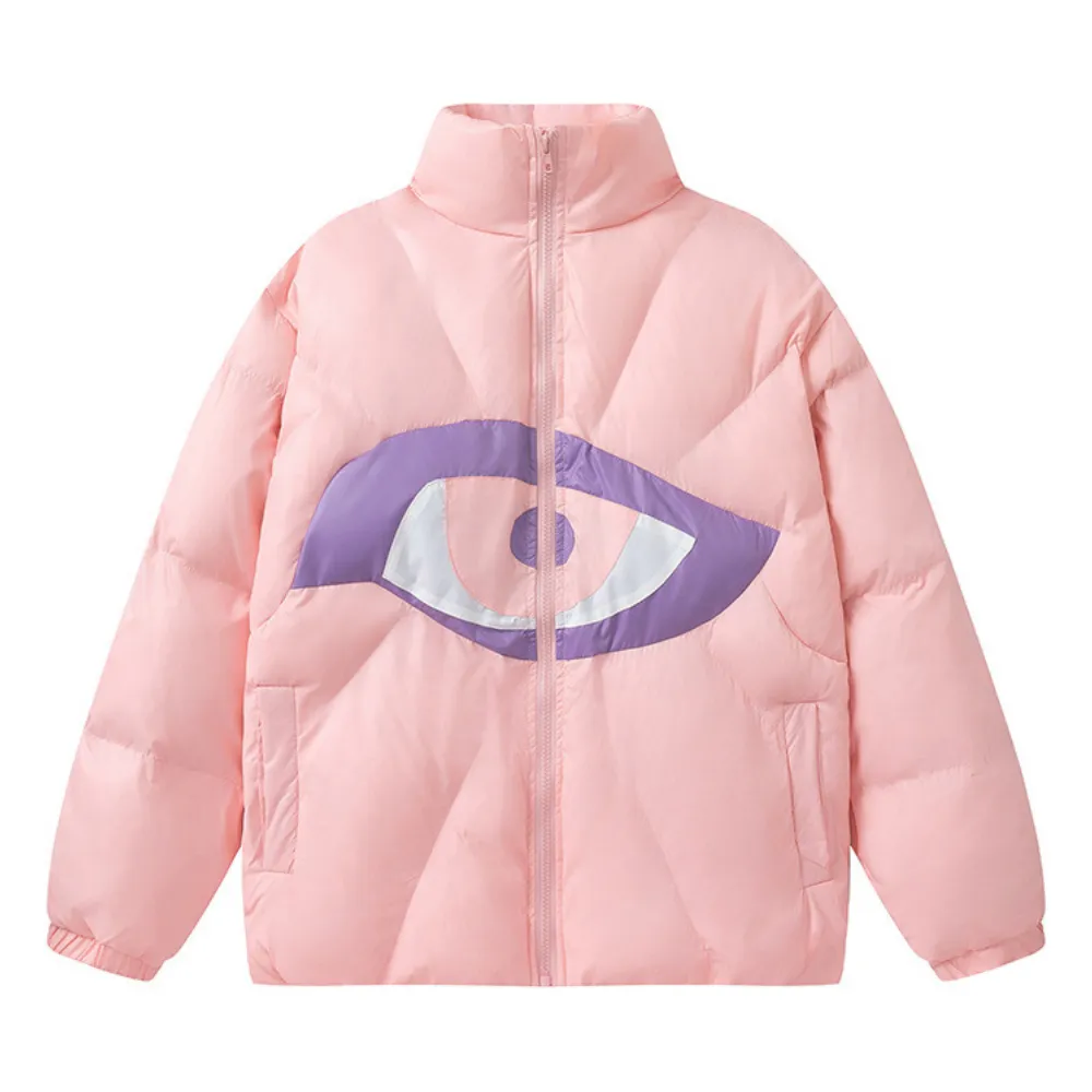 God's Eye Patch Quilted Coat