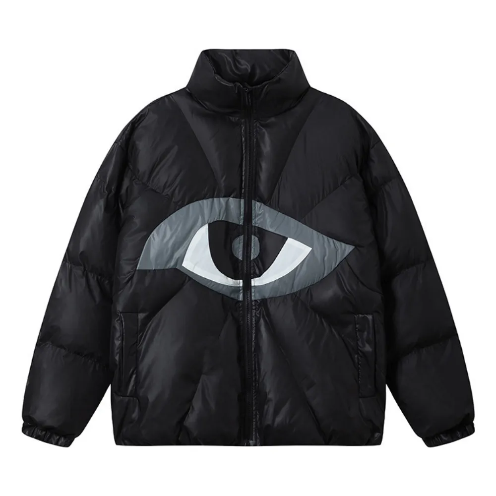 God's Eye Patch Quilted Coat