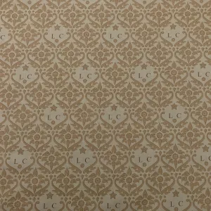 Gold Cotton Print L.Carter LC Damask Warner Fabrics