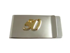 Gold Toned 50 Years Money Clip