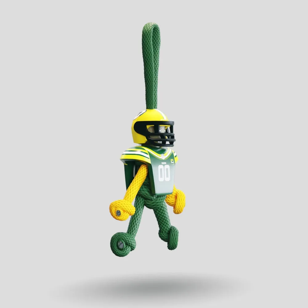 Green Bay Packers Paracord Buddy Keychain